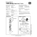 JBL 1400 ARRAY Service Manual