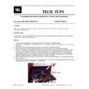 JBL ARC SUB 8 (serv.man3) Service Tips