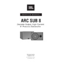 JBL ARC SUB 8 (serv.man5) Service Manual