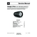 JBL CHARGE 2 PLUS (serv.man2) Service Manual