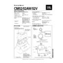 JBL CM 52AW (serv.man2) Service Manual