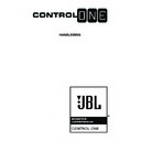 JBL CONTROL ONE (serv.man4) User Manual / Operation Manual