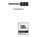 JBL CONTROL ONE (serv.man5) User Manual / Operation Manual