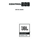 control one (serv.man6) user manual / operation manual