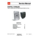 JBL CONTROL X WIRELESS Service Manual