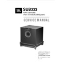 JBL ESC 333 Sub (serv.man13) Service Manual