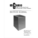 JBL G SUB 10 Service Manual