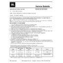 JBL HARMONY Service Manual / Technical Bulletin