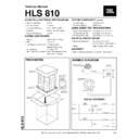 JBL HLS 810 Service Manual