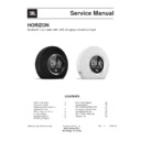 JBL HORIZON Service Manual