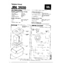 JBL JBL 2500 Service Manual