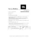 JBL JSR 625 (serv.man3) Service Manual / Technical Bulletin