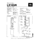JBL LX 10GR Service Manual