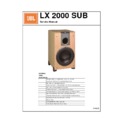 JBL LX 2000 SUB (serv.man6) Service Manual