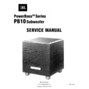 JBL PB 10 (serv.man3) Service Manual
