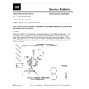 JBL PSW 1200 Service Manual / Technical Bulletin