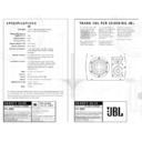 JBL S 36 STUDIO SERIES (serv.man2) User Manual / Operation Manual