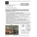 JBL TLX 125 Sub Service Manual / Technical Bulletin