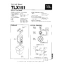 JBL TLX 151, v1 Service Manual