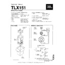 JBL TLX 151, v3 Service Manual
