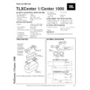 JBL TLX CENTER 1 Service Manual