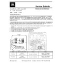JBL TLX PS12 Service Manual / Technical Bulletin