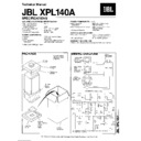 JBL XPL 140A Service Manual