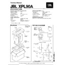 JBL XPL 90A Service Manual