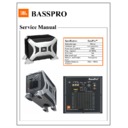 JBL BASSPRO (serv.man3) Service Manual