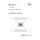 JBL BP 600.1 (serv.man2) Service Manual