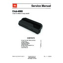 JBL Club 4505 Service Manual