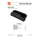 JBL Club 704 Service Manual
