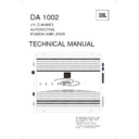 JBL DA 1002 (serv.man2) Service Manual