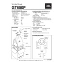 JBL GT 650P (serv.man2) Service Manual