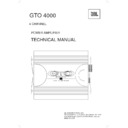 JBL GTO 4000 (serv.man2) Service Manual