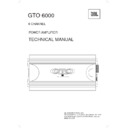 JBL GTO 6000 (serv.man2) Service Manual