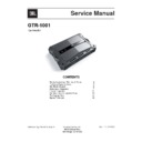 JBL GTR 1001 (serv.man2) Service Manual