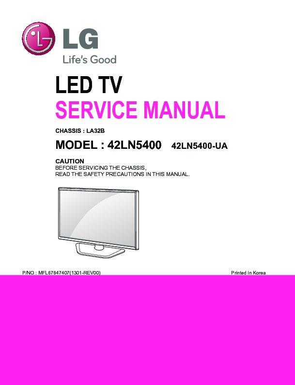 Lg 42ln5400  Chassis La32b  Service Manual  U2014 Page 25