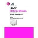 LG 55LN5400-CN (CHASSIS:LD31B, LD36B) Service Manual