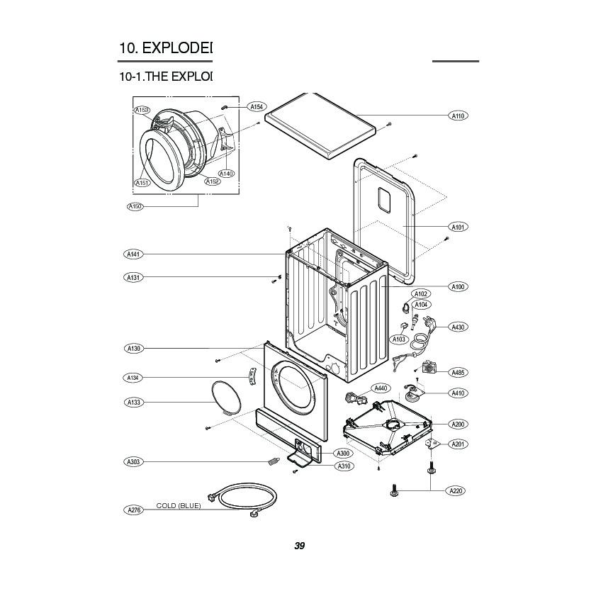 Lg Washing Machine Wiring Diagram / 32 Lg Wt1101cw Parts Diagram