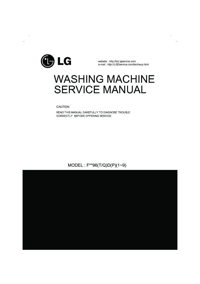 LG WDM1196ADP, WDM1196TDP Service Manual — View online or repair manual