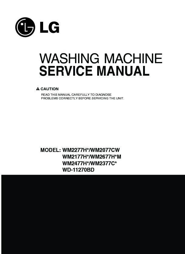 Lg Wm2277hw Service Manual  U2014 View Online Or Download