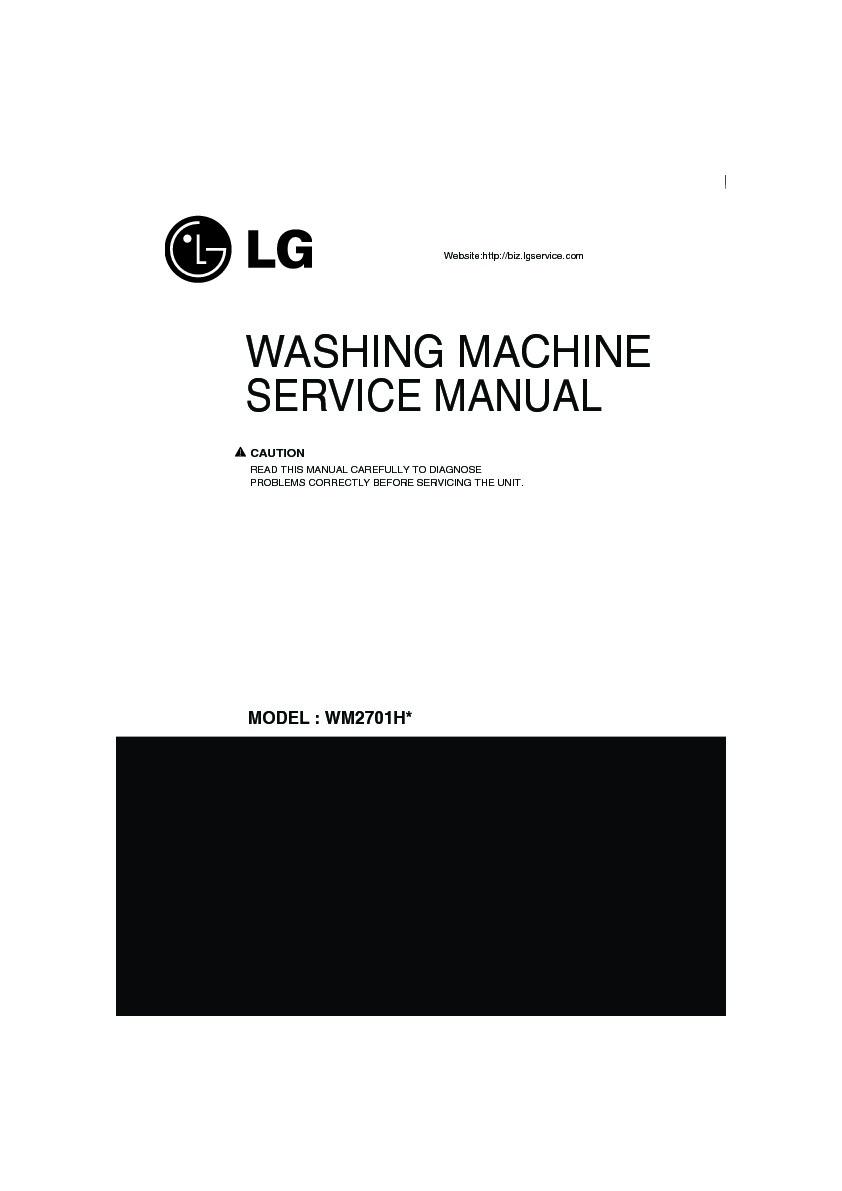 LG WM2701HV Service Manual — View online or Download repair manual