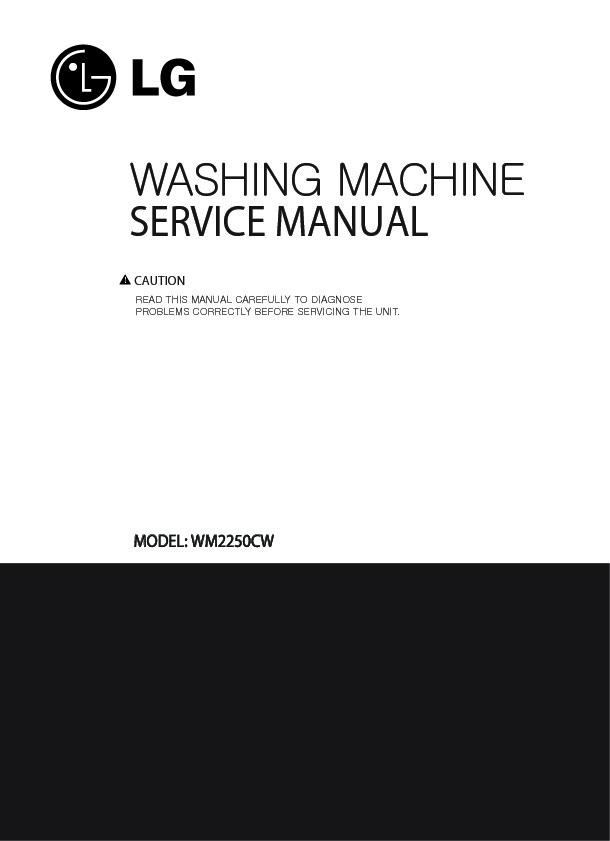 LG WM3050CW Service Manual — View online or Download repair manual