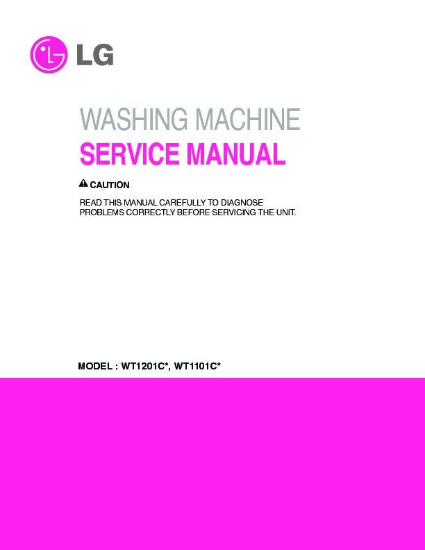 Lg Wt1101cw Service Manual View Online Or Download Repair Manual