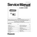 Panasonic CS-A18BD3P, CU-A18BBP5 Service Manual