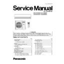 cs-a18gkd, cu-a18gkd, cs-a24gkd, cu-a24gkd service manual