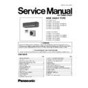 cs-a24bd, cs-a28bd, cs-a34bd, cs-a43bd, cs-a50bd, cu-a24bb, cu-a28bb, cu-a34bb, cu-a43bb, cu-a50bb, cu-c24bb, cu-c28bb, cu-c34bb, cu-c43bb, cu-c50bb (serv.man2) service manual