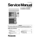 Panasonic CS-C18GKD, CU-C18GKD, CS-C24GKD, CU-C24GKD Service Manual