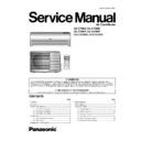 Panasonic CS-C7DKD, CU-C7DKD, CS-C9DKD, CU-C9DKD, CS-C12DKD, CU-C12DKD Service Manual